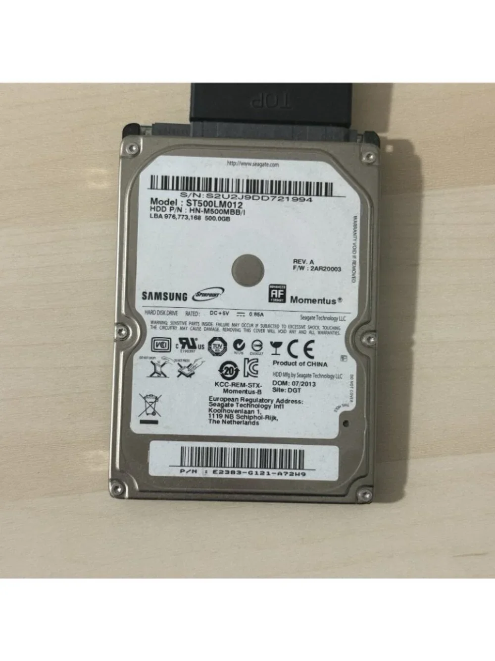 Samsung 500Gb‎ Xbox One S & OG Consoles Internal Hard Drive Replacement HD-Drive